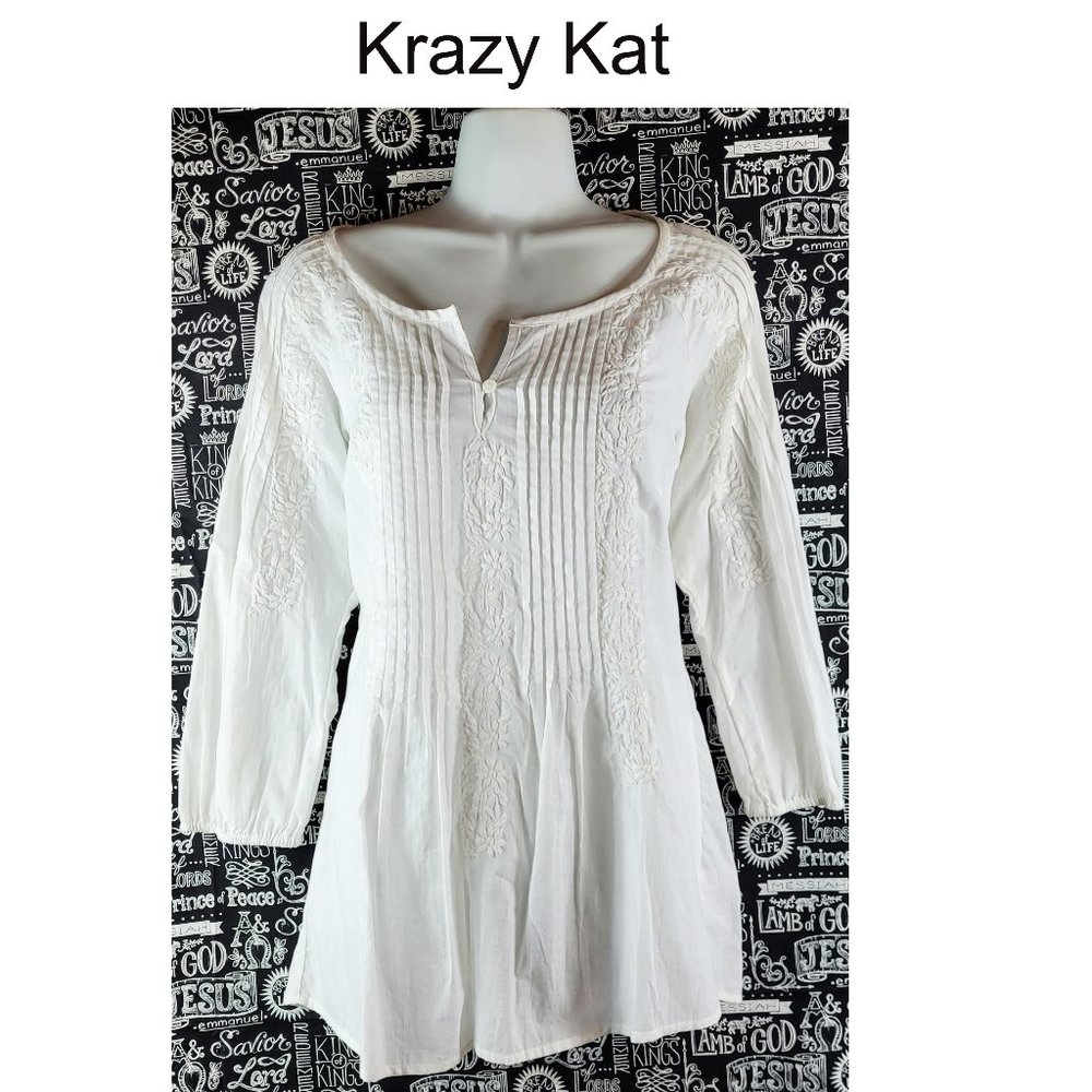 Krazy Kat Blouse Sz S